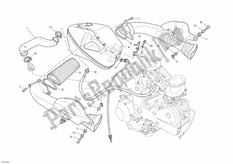 Todas las partes para Consumo de Ducati Superbike 848 EVO 2011